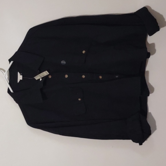 Aeropostale BLACK denim jacket relaxed t-shirt jacket XL - Picture 3 of 11